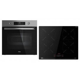 TEKA HSB 6360 SS & IBC 64110 SSM BK Σετ Εντοιχιζόμενος Φούρνος & Εστία 70lt